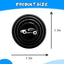 20pcs Universal Branded Silicone Car Door Shock Absorbing Buffers Protector Stickers Bumper, Fluorescent and Blac - Korvel