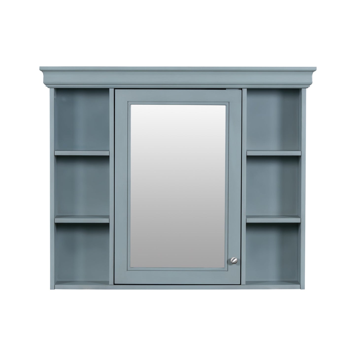 36 inch modern mirror cabinet with adjustable shelves, 2 soft closing doors, and 6 drawer storage cabinet door organizers - Korvel