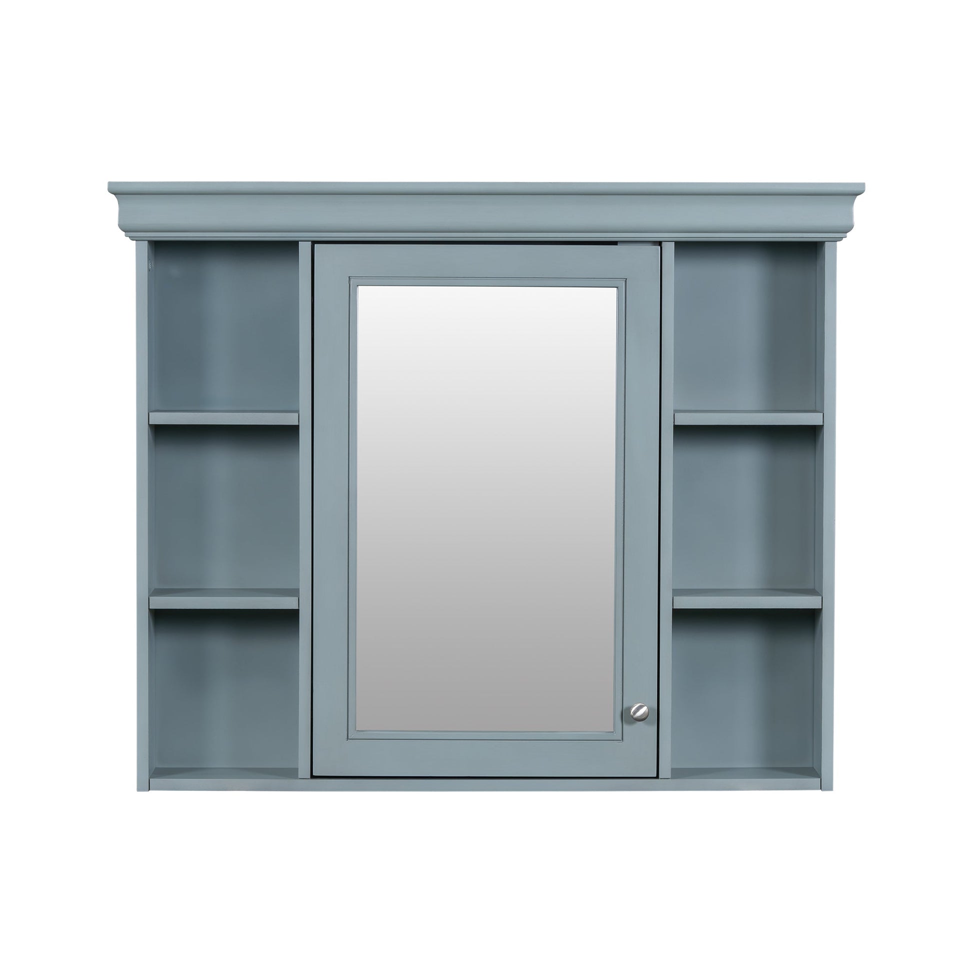 36 inch modern mirror cabinet with adjustable shelves, 2 soft closing doors, and 6 drawer storage cabinet door organizers - Korvel