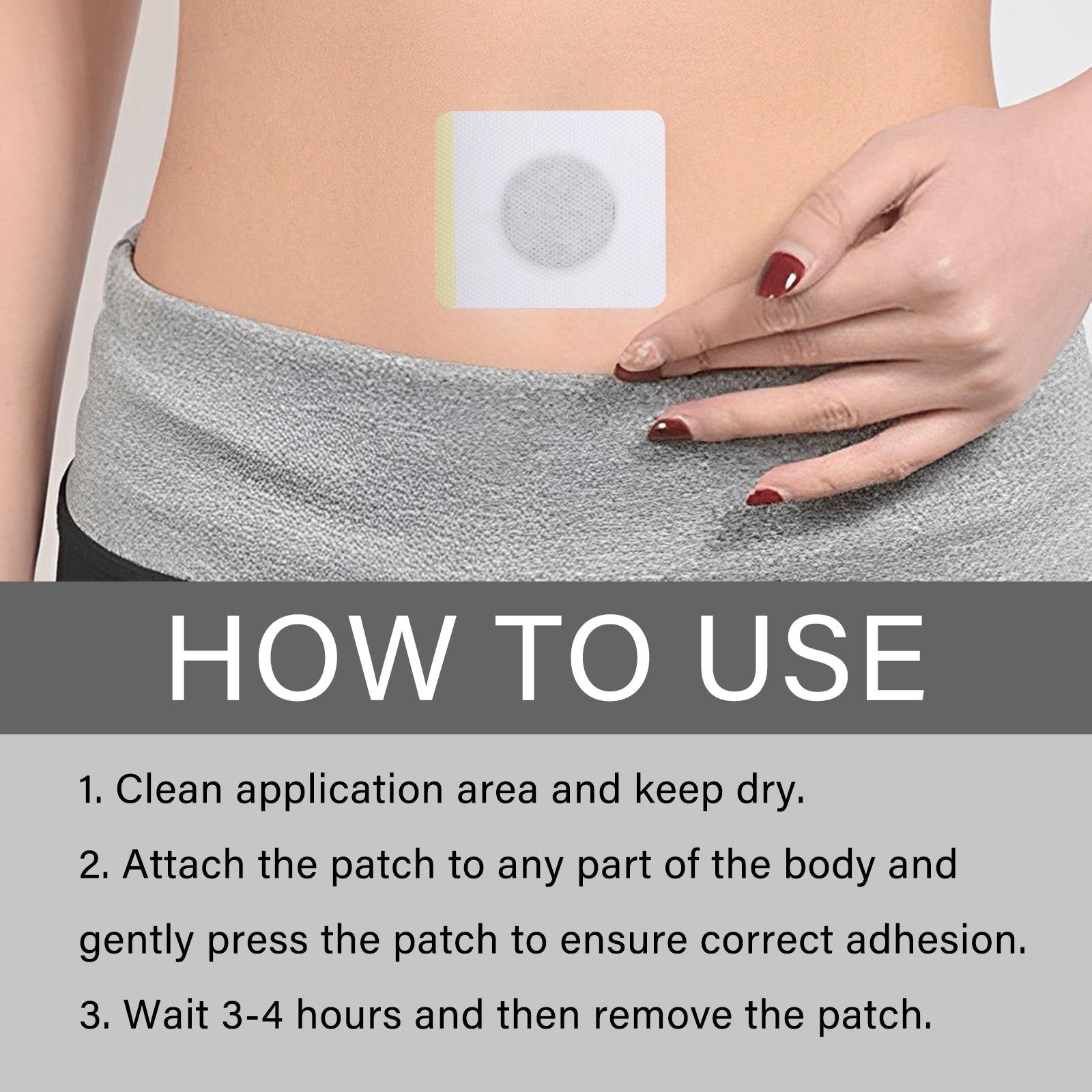 Bee Venom Lymphoid Body Shaping Patch, Firming Flab Fat Belly Arms Bye Meat Body Lymph Care Patch - Korvel