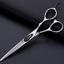 Professional Japan 440c 6 & 5.5 inch rainbow cut hair scissors set cutting shears thinning barber scissor hairdressing scissors - Korvel