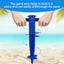 Plastic Adjustable Umbrella Base, Sun, Beach, Terrace, Sand, Ground Fixing Tools (Anchor Bracket, Spiral Tool, Tip Part), 1 Pc - Korvel