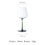 Elegant Black and Red Bow Tie Burgundy Wine Glass