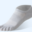 1 pair Pure Cotton Five Finger Short Socks Men Sweat Absorbent Antibacterial Breathable Mesh Boat Socks Running Sports Toe Sock - Korvel
