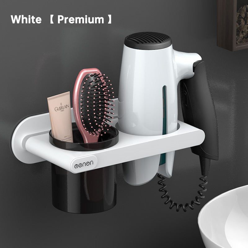 Hanging Hair Dryer Rack Toilet Storage Rack Hair Dryer Rack Storage Rack Non Perforated Wall Mounted Air Duct Rack - Korvel