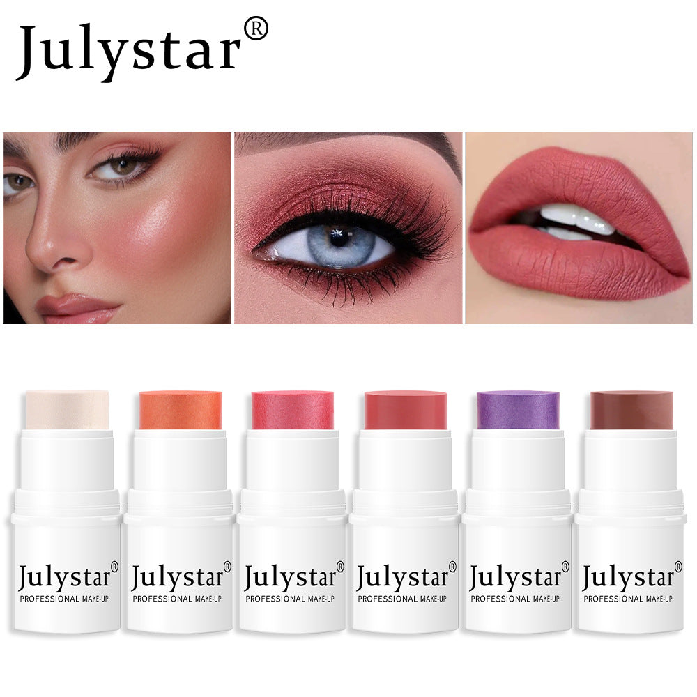 Highlighting Blusher Blush Powder Blusher Matte Blush Stick Single Color Blush - Korvel