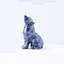 Natural Crystal Wolf Cub Carving - Premium Home Decor