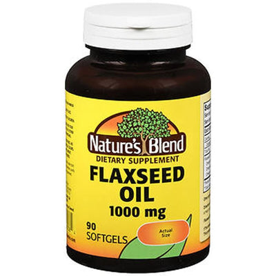 Huile de lin Nature's Blend 1000 mg – 90 gélules molles