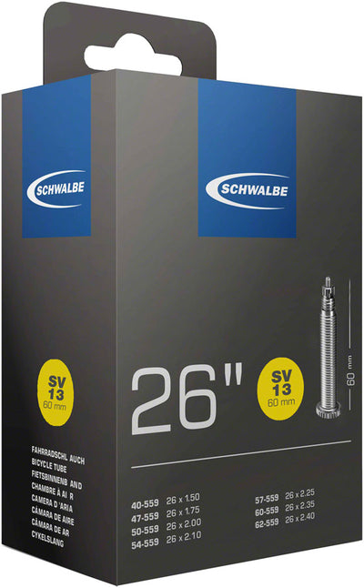 Schwalbe Standard Tube - 26 x 1.5 - 2.5 with Presta Valve