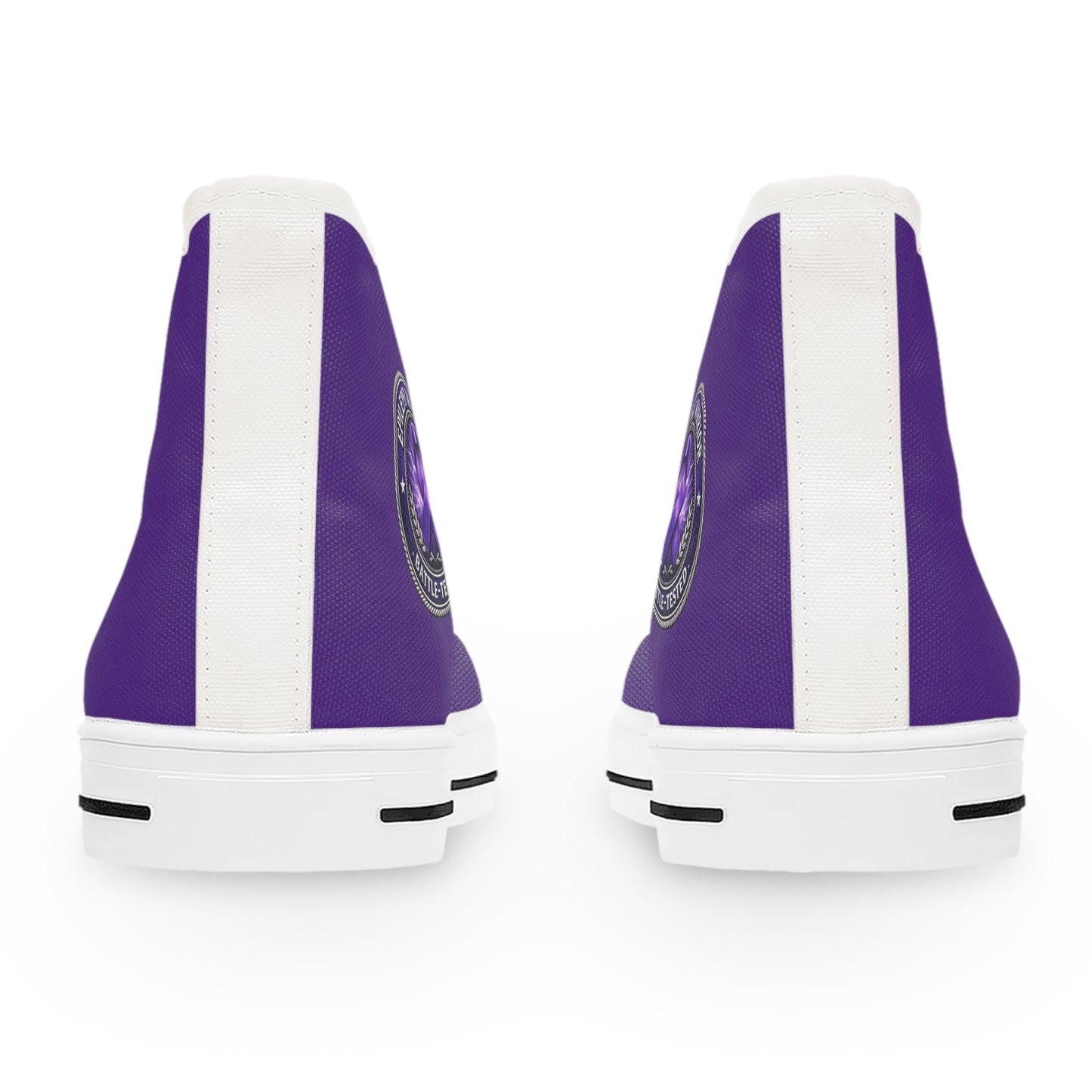 Women’s Purple High-Top Sneakers – Epilepsy Awareness Design