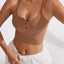 Ribbed Half Button Cropped Active Cami - Korvel