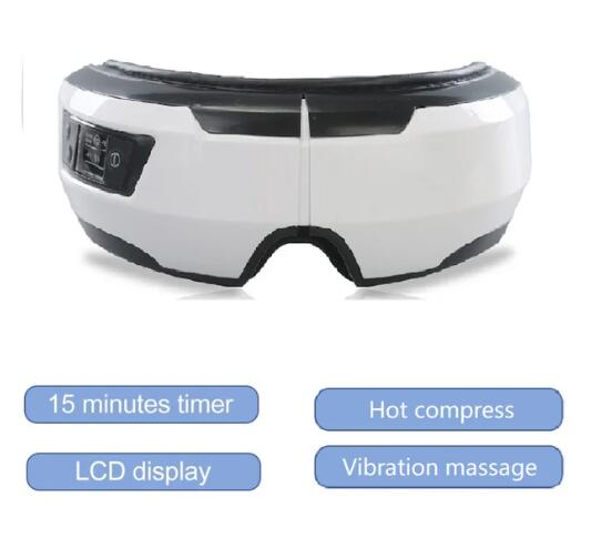 Eye Massager Vibration Therapy Air Pressure Heating Massage Relax Health Care Fatigue Stress Bluetooth Music Improve Vision - Korvel