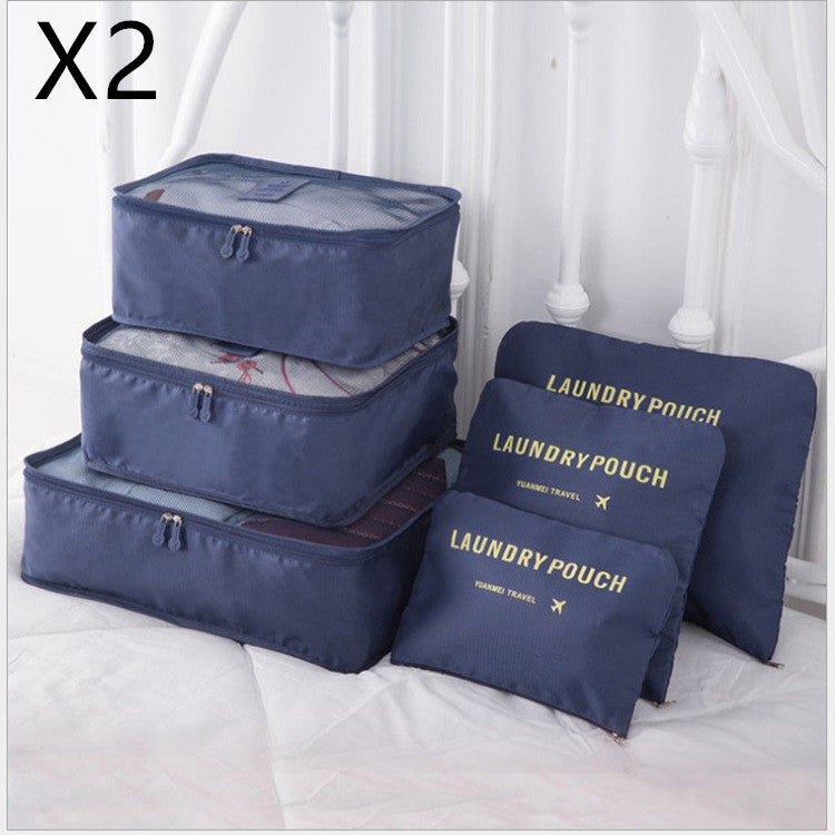 6-Piece Travel Storage Bag Set for Organized Packing