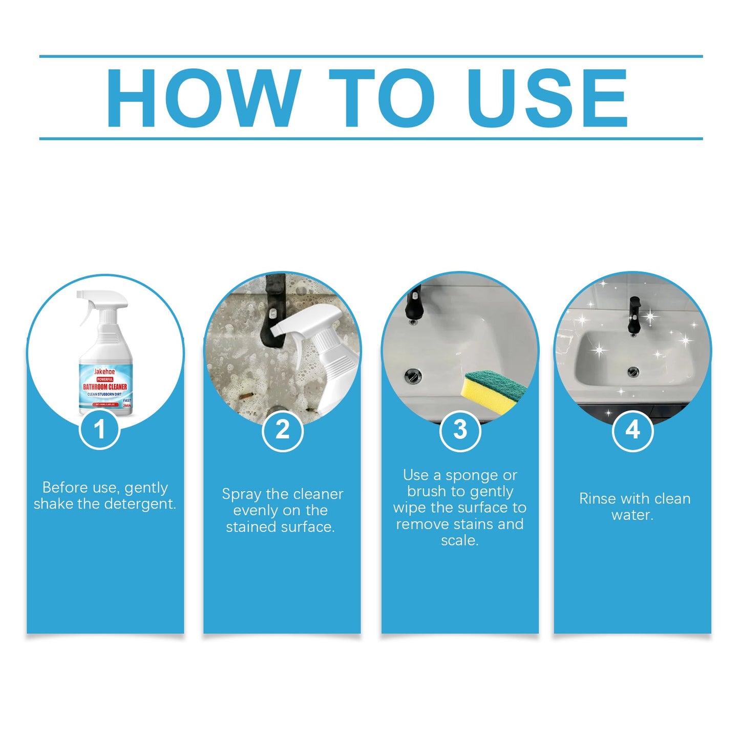 Premium Bathroom Cleaner for Stains and Water Marks