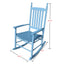 wooden porch rocker chair blue - Korvel
