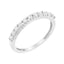 Bague en or blanc 10K avec diamant certifié IGI de 1/2 Cttw - Taille 7