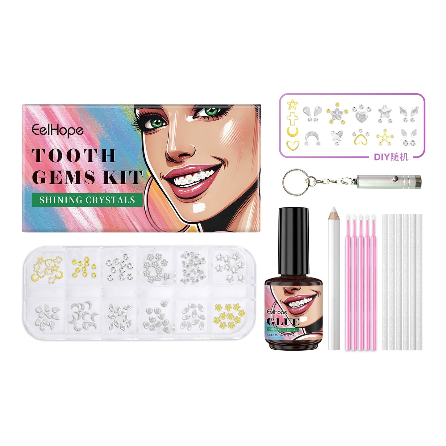 Ensemble de Beauté Dentaire : Kit de Décoration pour un Sourire Éclatant