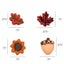 Thanksgiving Fall Edible Cake Decorations - 30 Pieces