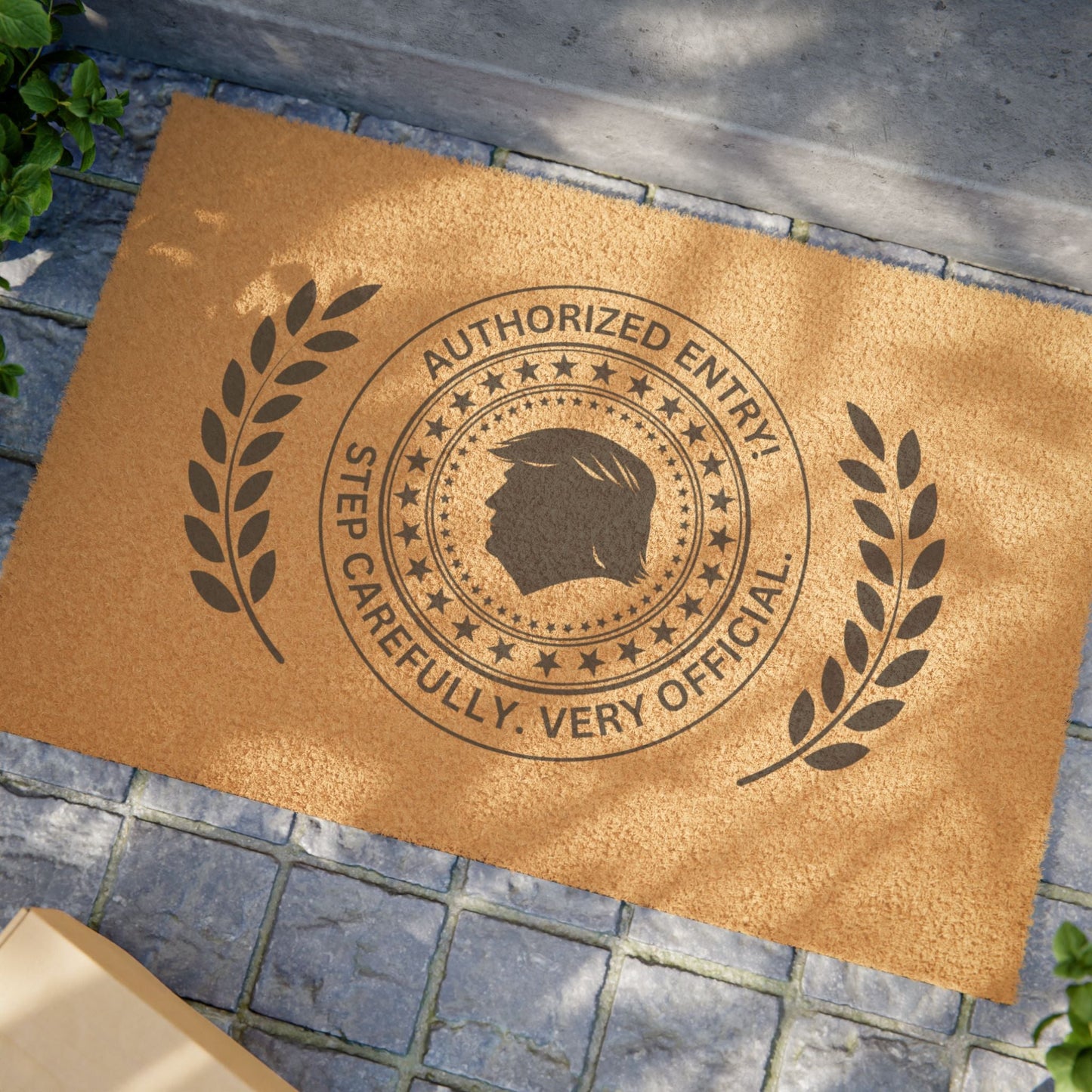 Authorized Entry Political Parody Welcome Mat