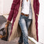 Elegant Solid Color Hooded Long Coat for Women