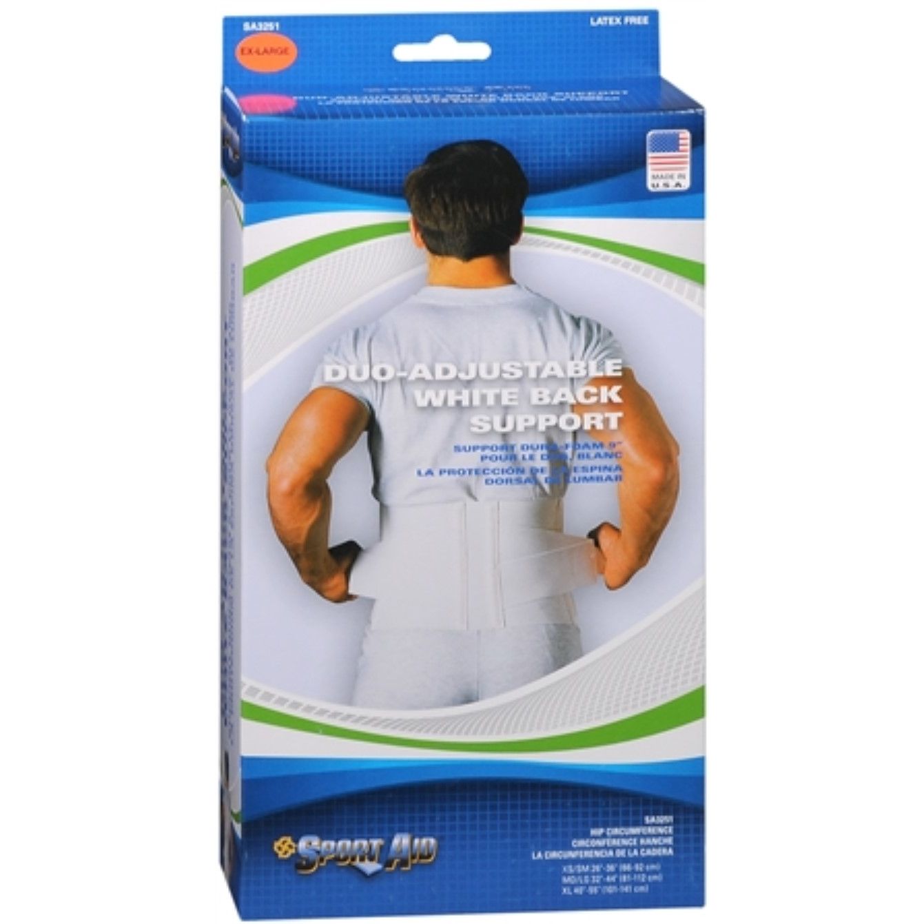 Sport Aid Back Belt DuroFoam - X-Large Support