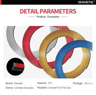 5M Car Styling Interior Decoration Strips - Korvel