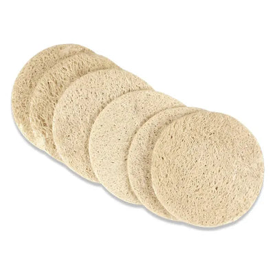 Touch Me - Natural Loofah Disks (6 Pack)
