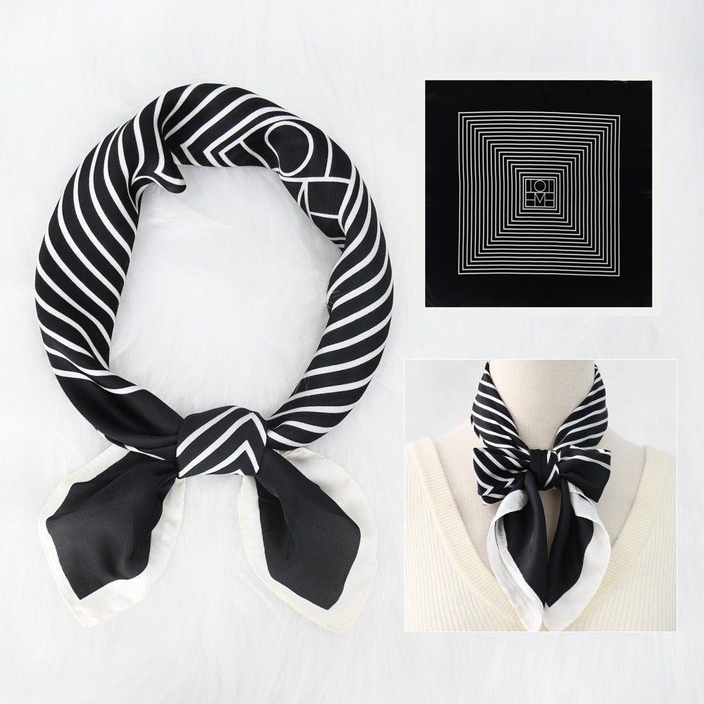 Silk Scarf Women's Sunscreen Beach Imitation Silk Versatile Silk Scarf Neckband - Korvel