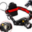 Lampe frontale LED Q5 600 Lumens à 4 modes - Portable et zoomable