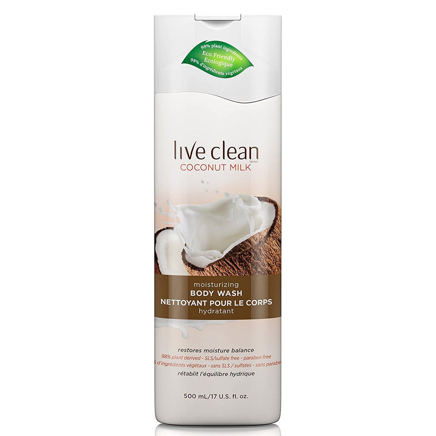 Live Clean Coconut Milk Moisturizing Body Wash - 17 Fl. Oz.