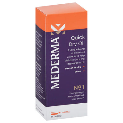 Mederma Quick Dry Oil for Scars & Stretch Marks, 2.02 Oz