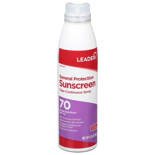 Spray solaire clair Leader Protection Générale SPF 70 - 5,5 oz