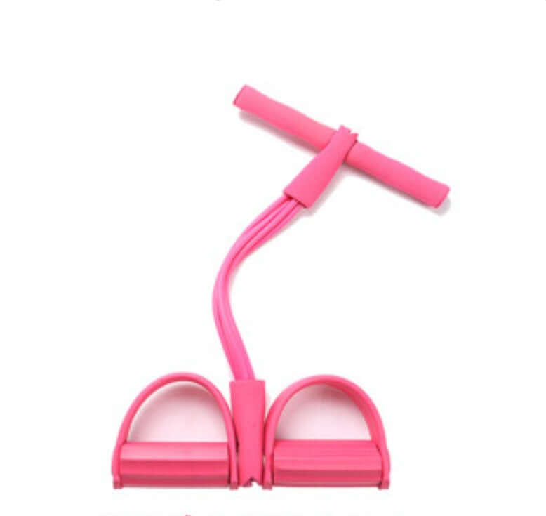 Premium Natural Latex Resistance Bands with Foot Pedal for Total Body Workout - Korvel
