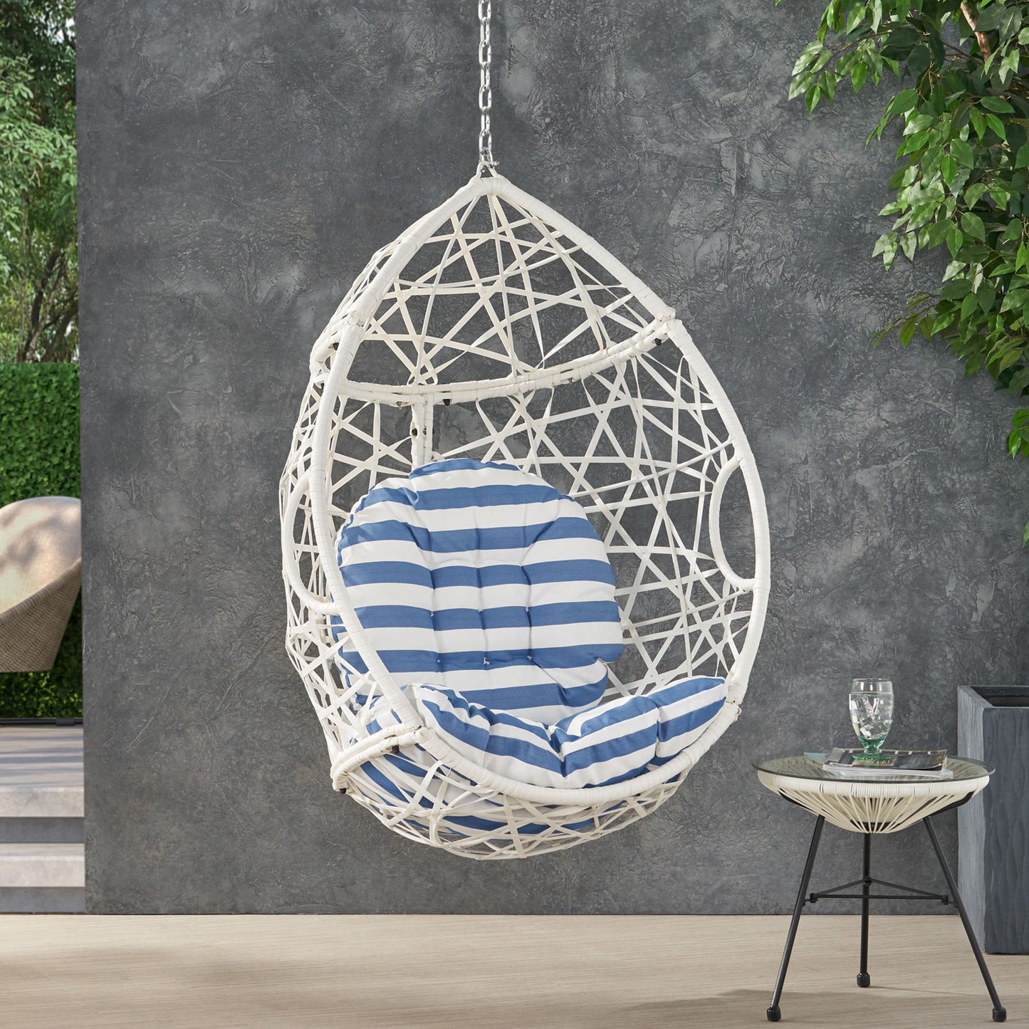 Marlin Hanging Egg Chair-Basket