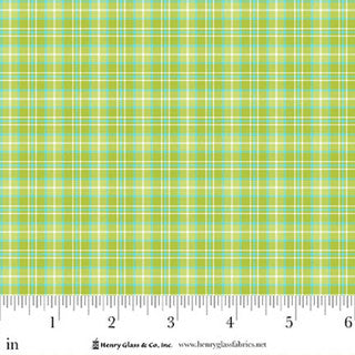 Tela de algodón a cuadros verdes Jubilee - 44" / 45" por yarda
