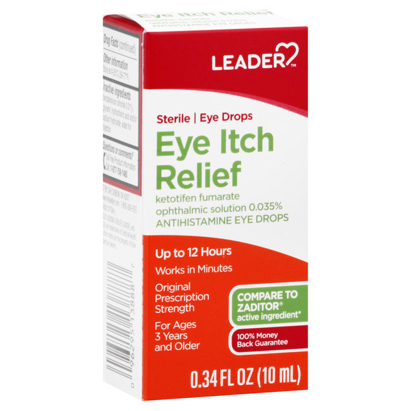 Solución para el Alivio de Picazón en los Ojos Leader - 0.34 Oz