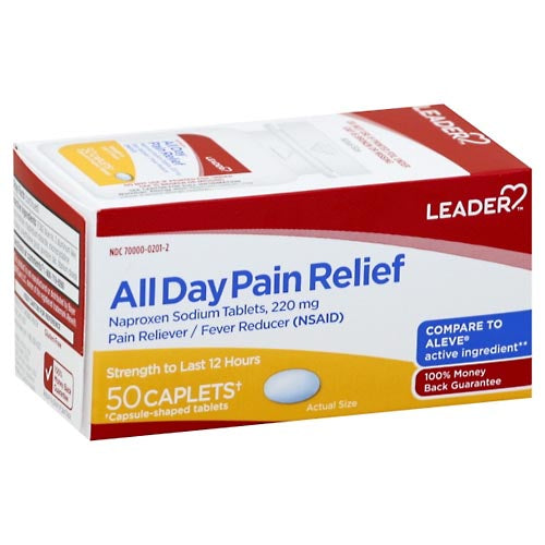 Leader™ Soulagement de la douleur toute la journée – Caplets de Naproxène Sodique 220 mg