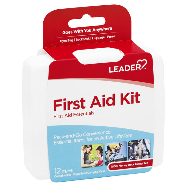 Trousse de premiers secours Leader® Compacte – 12 pièces essentielles