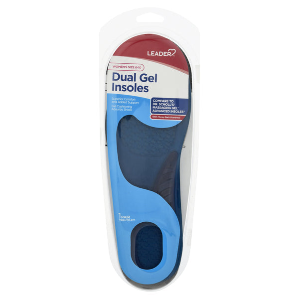 Semelles en Gel Dual Leader pour Femmes (Taille 6-10)