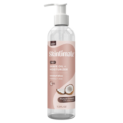 Skintimate 2-en-1 Aceite de Afeitar y Hidratante - Placer de Coco 7.3 Oz
