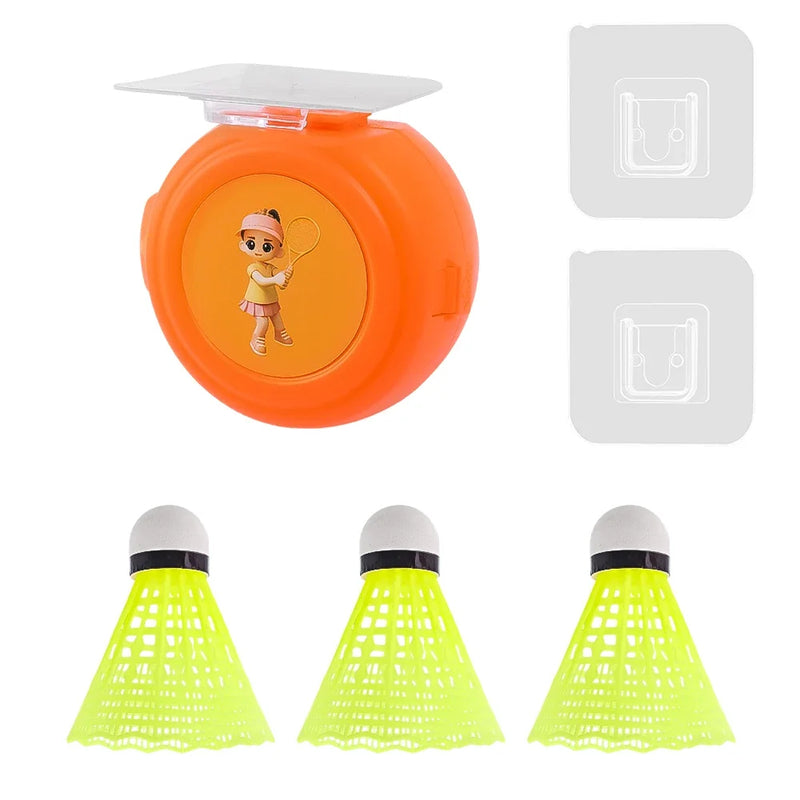 Badminton Trainer Set Badminton Practice Equipment Self-Study Badminton Rebound Device for Kids Adult Indoor Outdoor Exercise - Korvel