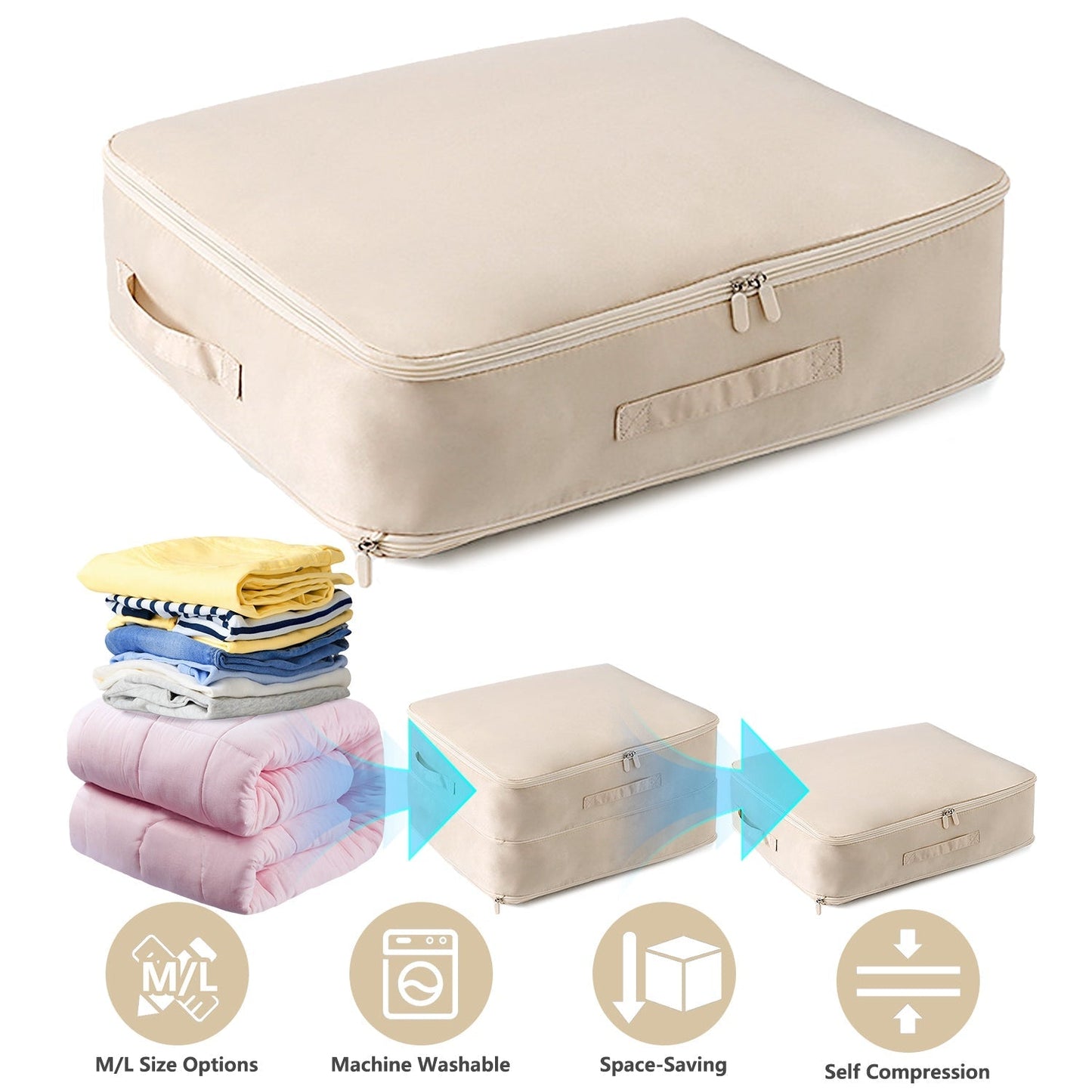 Bolsa de Almacenamiento Grande Plegable para Ropa de Cama y Ropa
