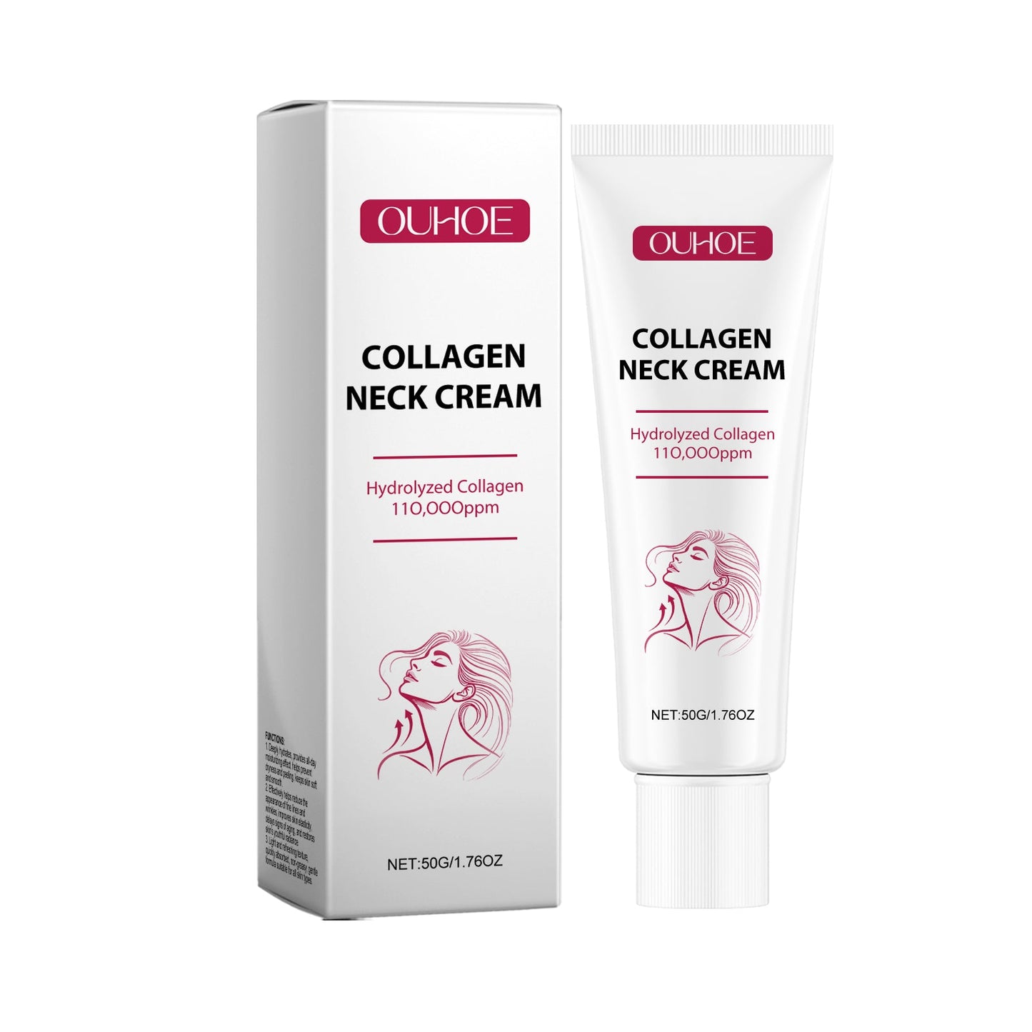 Collagen Neck Cream, Moisturizing And Nourishing Neck Skin Care Firming Massage Moisturizing Neck Cream - Korvel