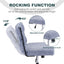 Armless Office Desk Chair No Wheels BLUE - Korvel