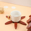 Wooden Creative Walnut Tree Solid Wood Insulation Mat Christmas Tree Insulation Table Mat Household Cup Mat Sand Pot Mat - Korvel