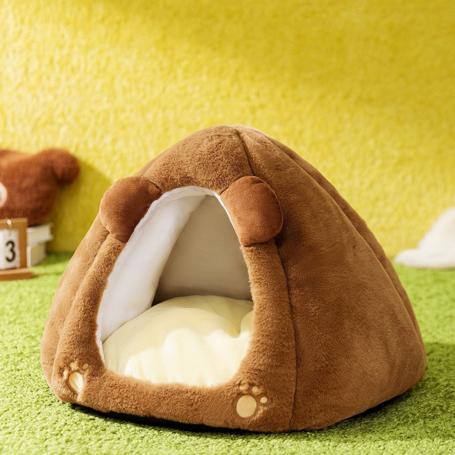 Cama para Mascotas Cozy Toast Bread para Gatos y Perros