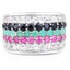 4.28 Carat Multi Stone .925 Sterling Silver Engagement Ring