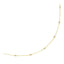 Collar de estación de oro amarillo de 14k con diamantes redondos