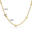 Fashion stainless steel round snake bag bead chain multi-color accessory chain necklace collarbone chain - Korvel