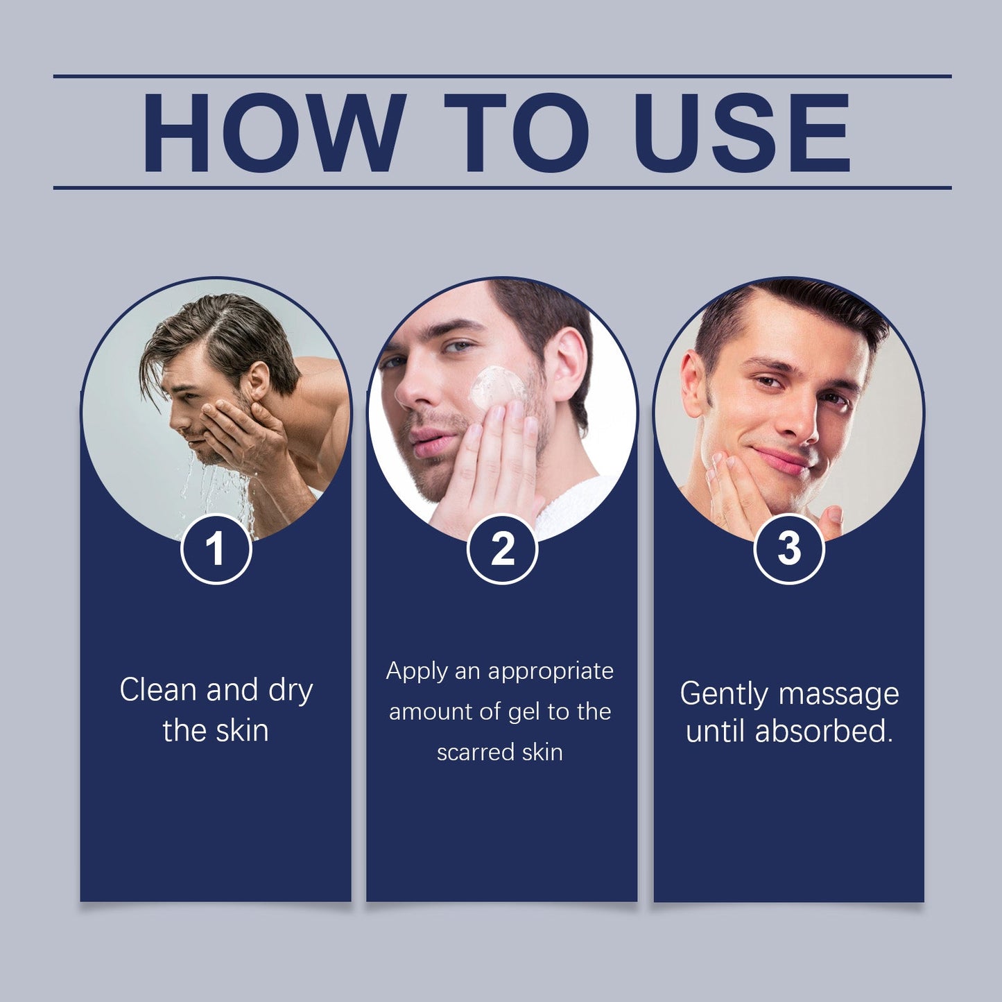 Men's Skin Care Gel Smooth Skin Moisturizing Moisturizing Light Line Nourishing Care Gel - Korvel